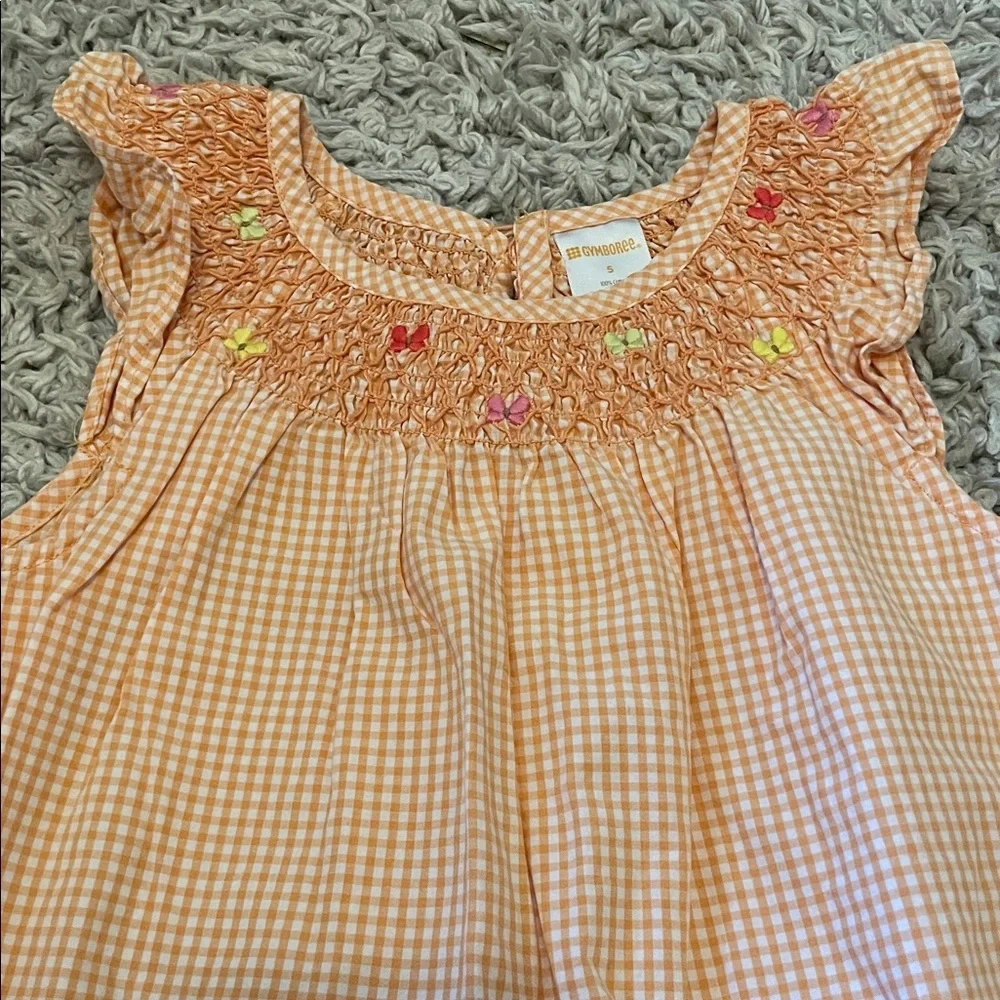 2010 Gymboree Outlet “Social Butterfly” Gingham Dress, Size 5